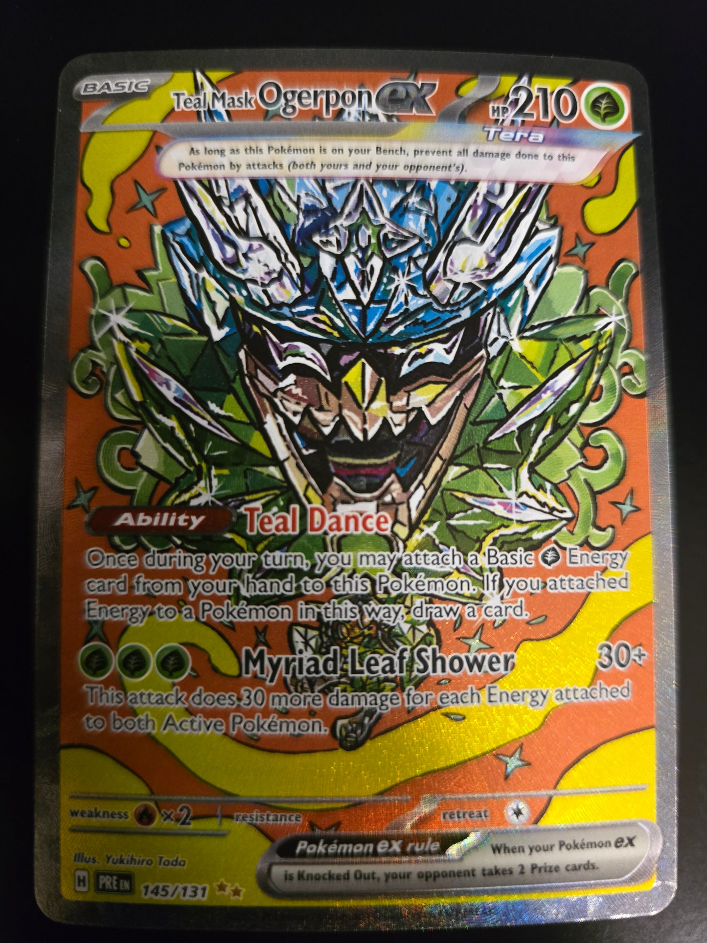 Teal Mask Ogerpon Ex 145/131 Prismatic Evolutions Holofoil NM