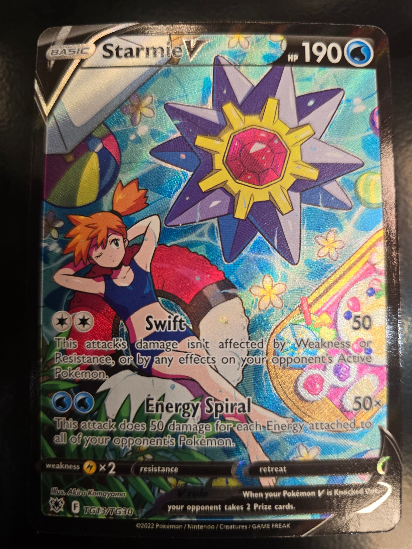 Starmie V TG13/TG30 Astral Radiance Trainer Gallery Holofoil NM