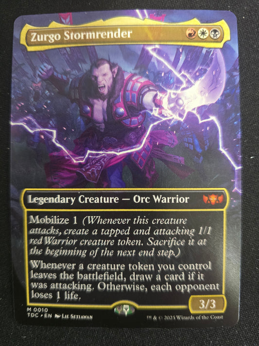 Zurgo Stormrender M 0010 Commander: Tarkir: Dragonstorm Borderless Normal NM