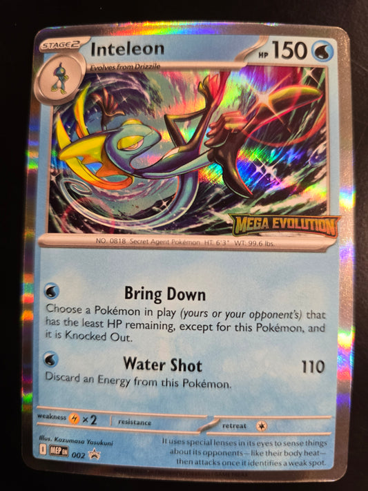 Inteleon 002 Mega Evolution Promo Holofoil NM