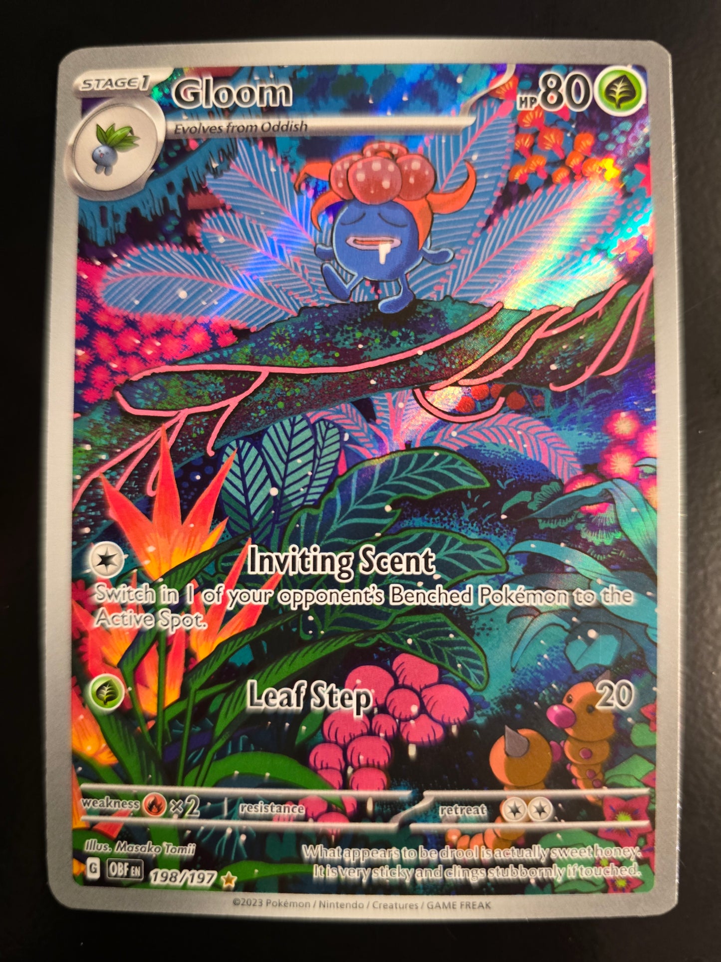 Gloom 198/197 Obsidian Flames Holofoil NM