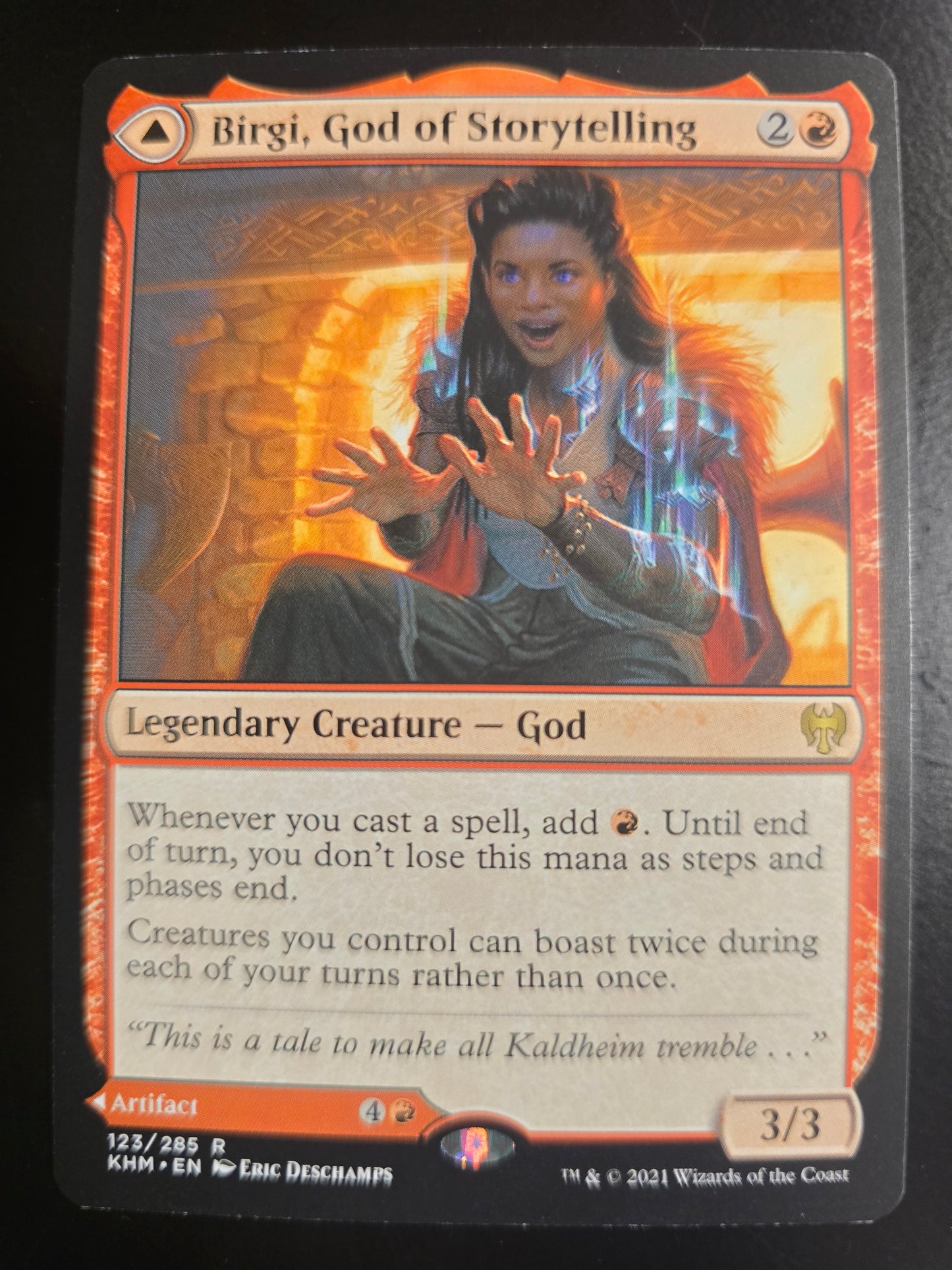 Birgi, God Of Storytelling 123/285 R Kaldheim Normal NM