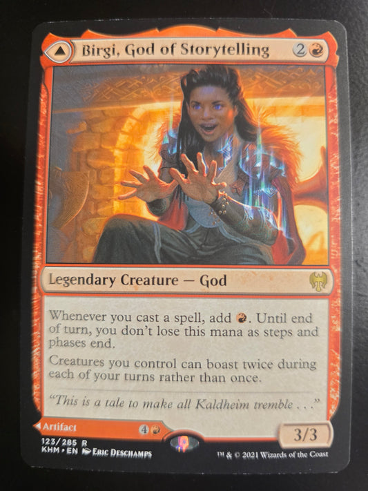 Birgi, God Of Storytelling 123/285 R Kaldheim Normal NM