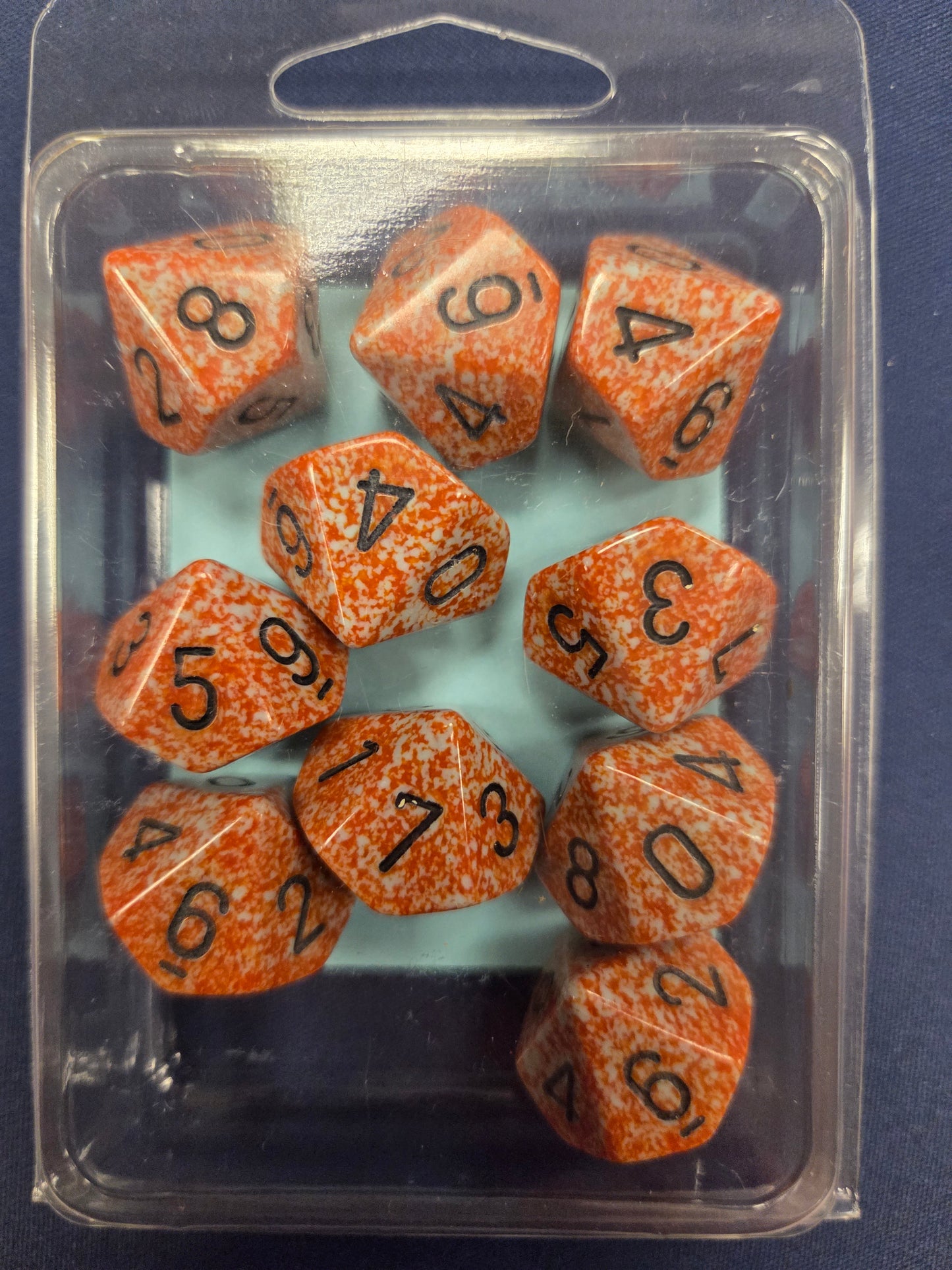 Chessex Speckled Rust Set of 10 d10 Dice