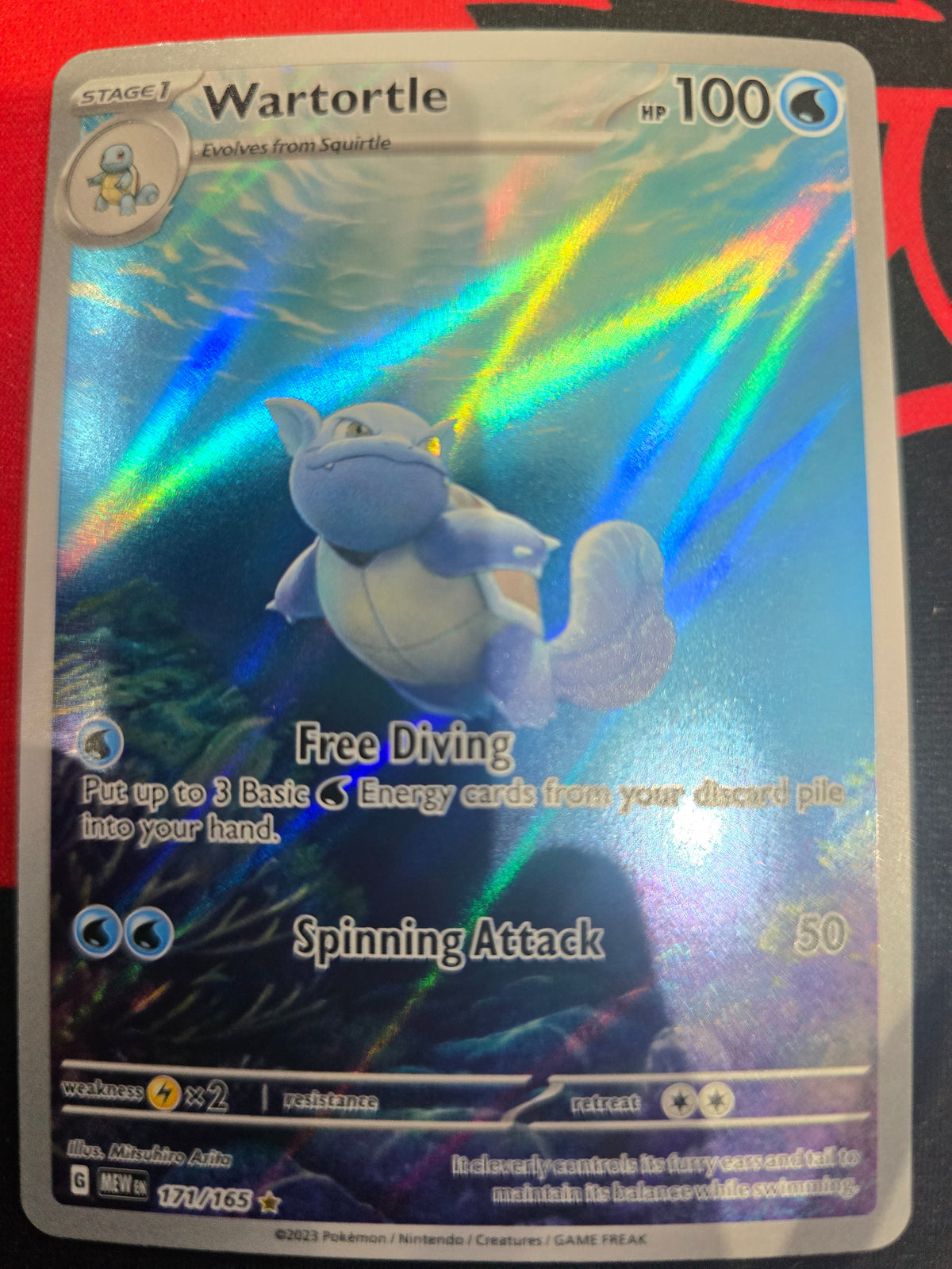 Wartortle 171/165 Holofoil NM