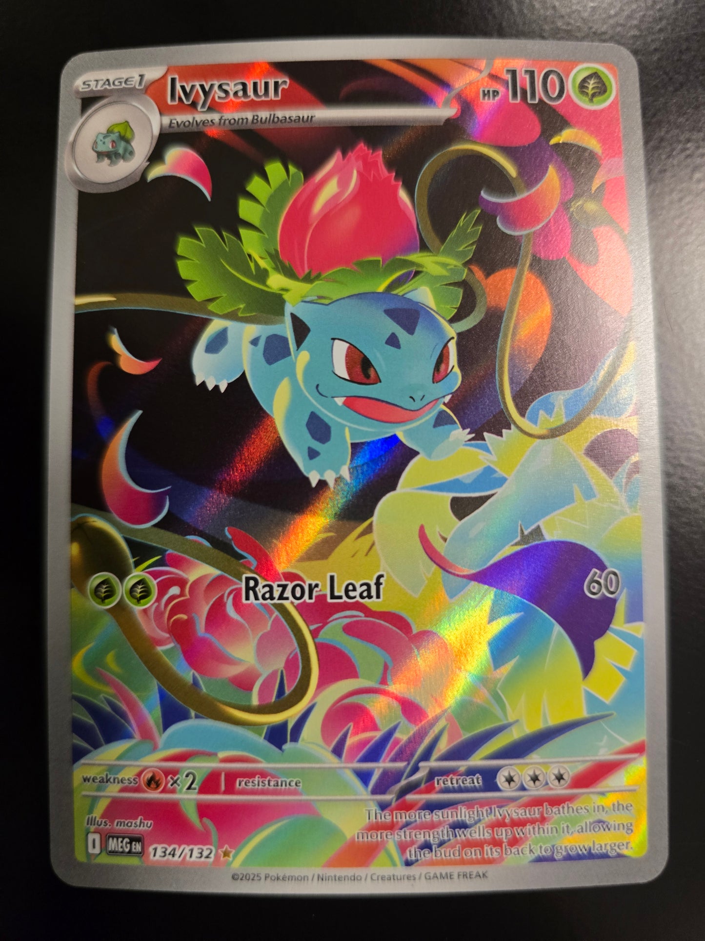 Ivysaur 134/132 Mega Evolution Holofoil NM