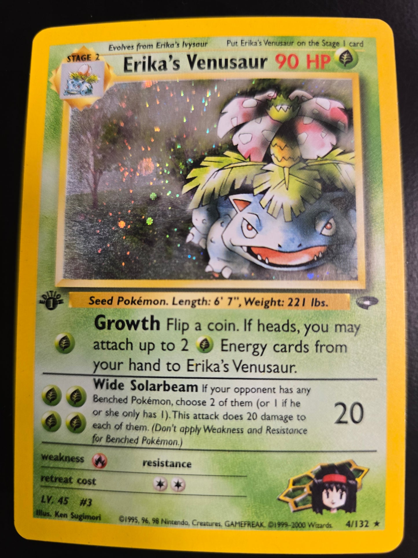 Erika's Venusaur 4/132 Gym Challenge 1st Edition Holofoil NM