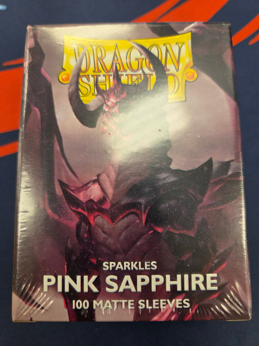 Dragon Shield 100 Matte Sleeves Pink Sapphire (Glitter)