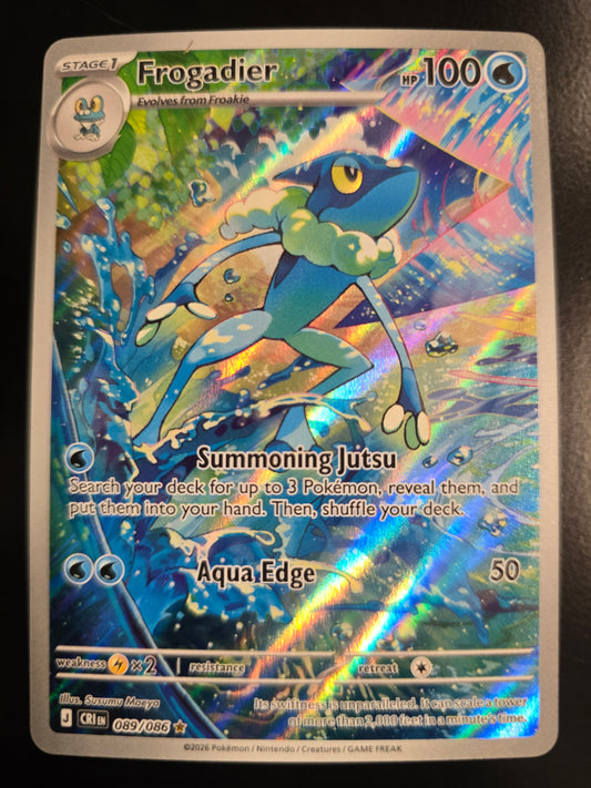 Frogadier 089/086 Chaos Rising Holofoil NM at Emerald Market Alamogordo, New Mexico