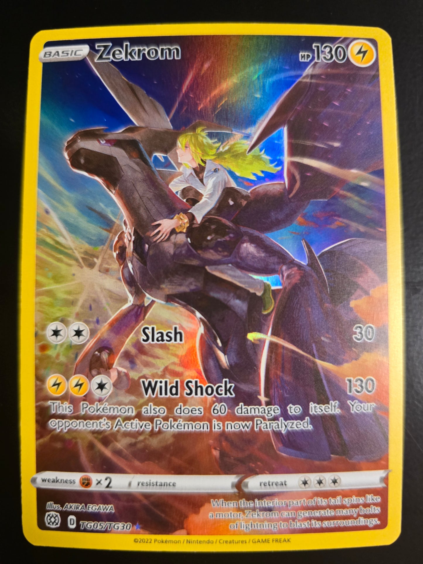 Zekrom TG05/TG30 Brilliant Stars Trainer Gallery Holofoil NM