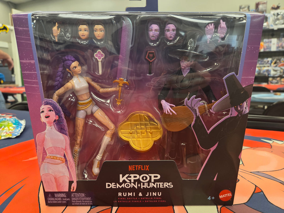Mattel K-Pop Demon Hunters Rumi & Jinu Finak Battle Action Figure Set