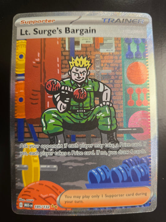 Lt. Surge's Bargain 185/132 Mega Evolution Holofoil NM