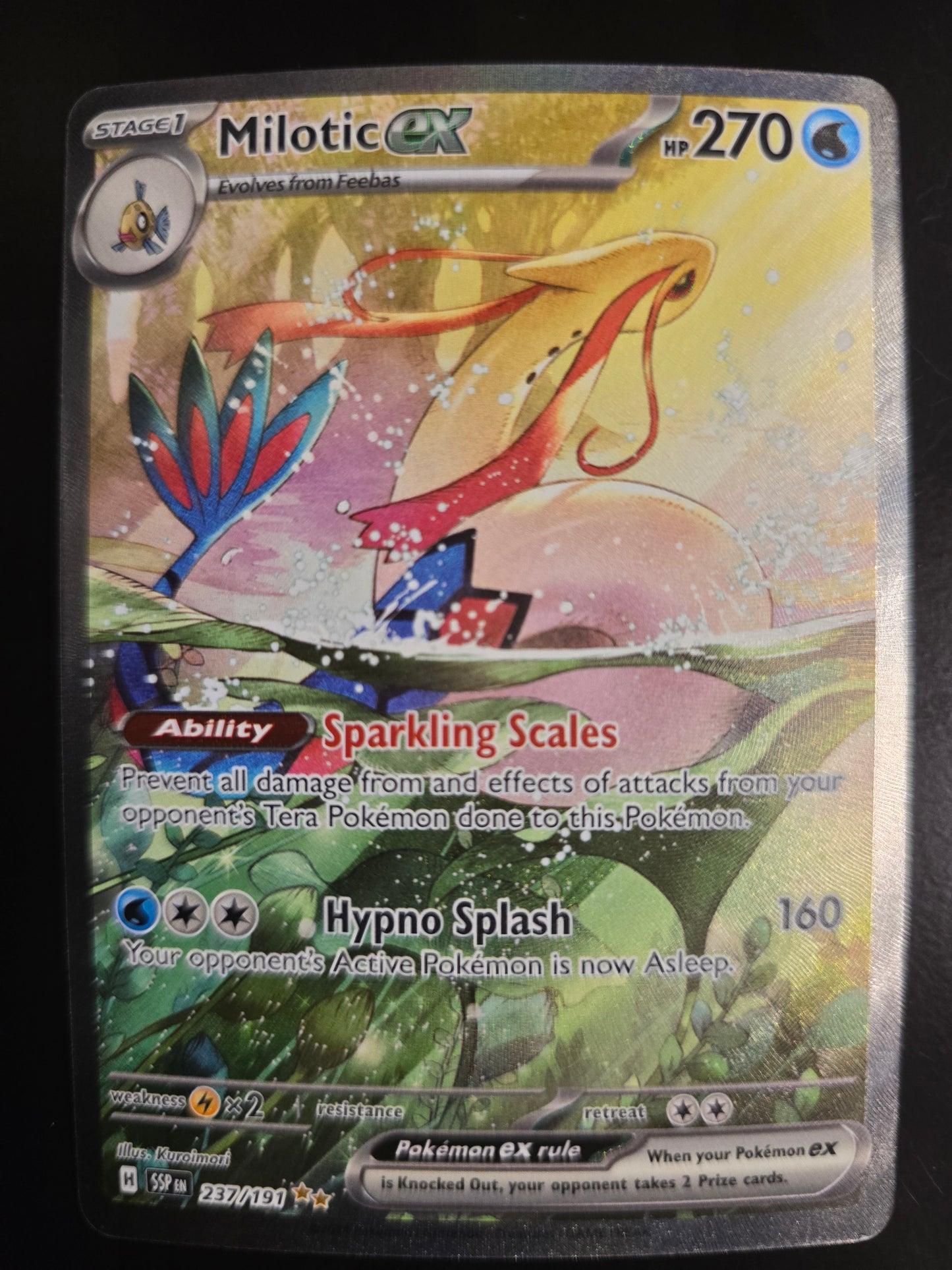 Milotic Ex 237/191 Surging Sparks Holofoil NM