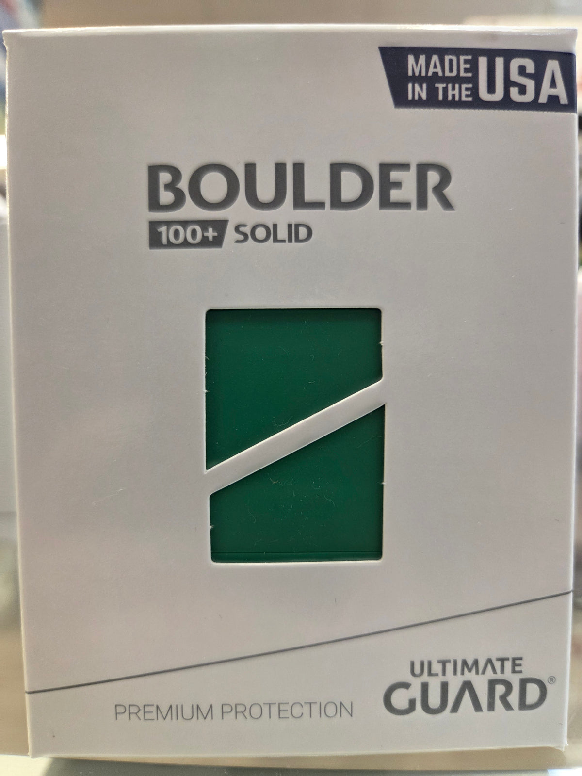 Ultimate Guard Boulder 100+ Solid Deck Box (Green)