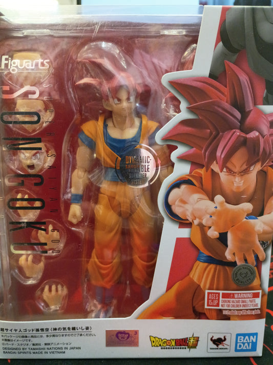 S.H.Figuarts Super Saiyan God Son Goku Action Figure