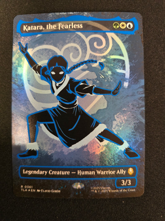 Kataara, The Fearless R 0361 Avatar: TLA Borderless Neon Ink Foil NM