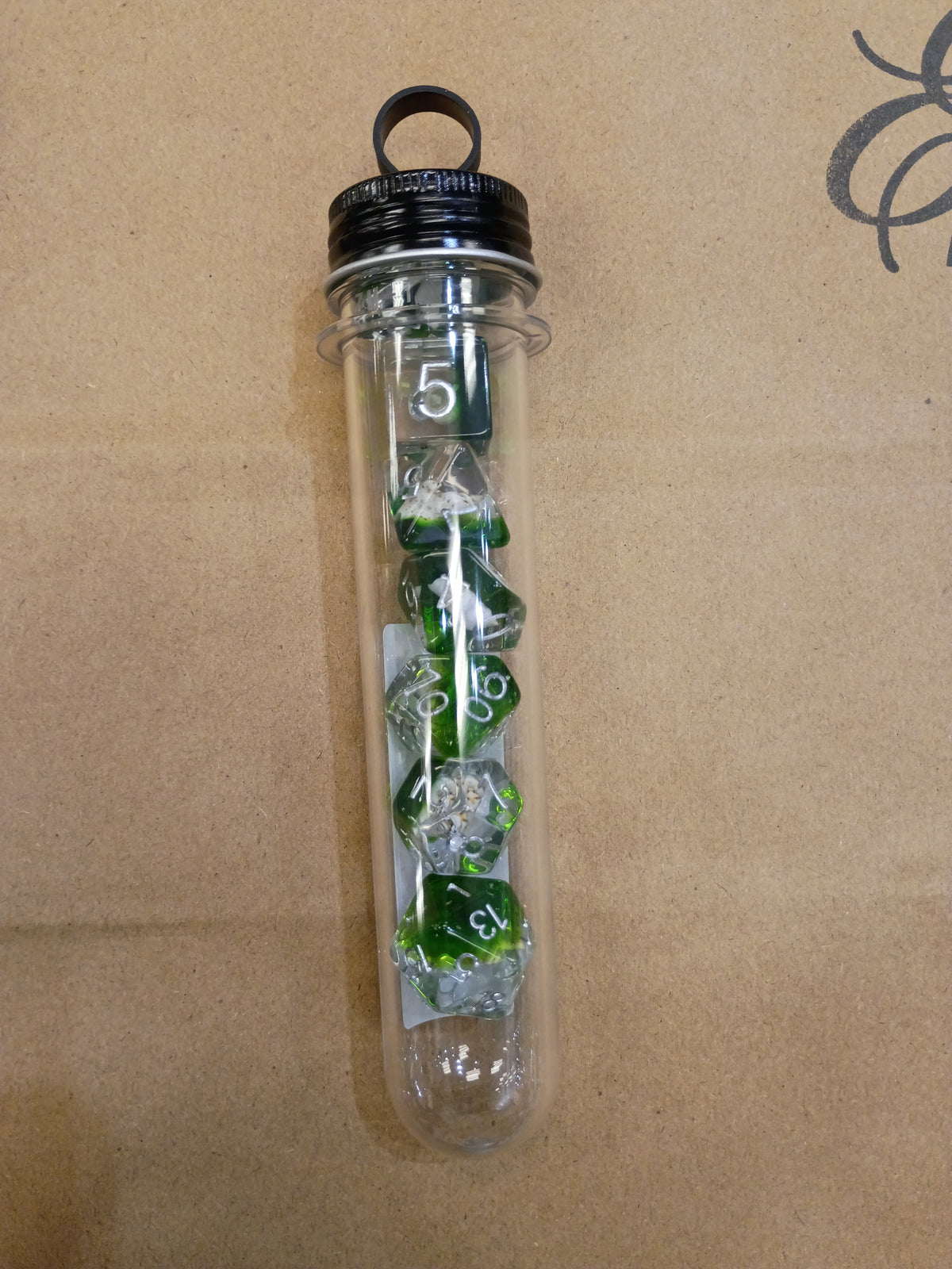 Infused - Beach Party Seaweed Green Tubed Dice set