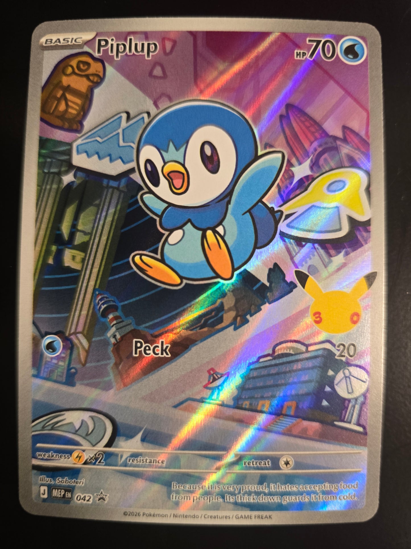 Piplup 042 Mega Evolution Promo Holofoil NM