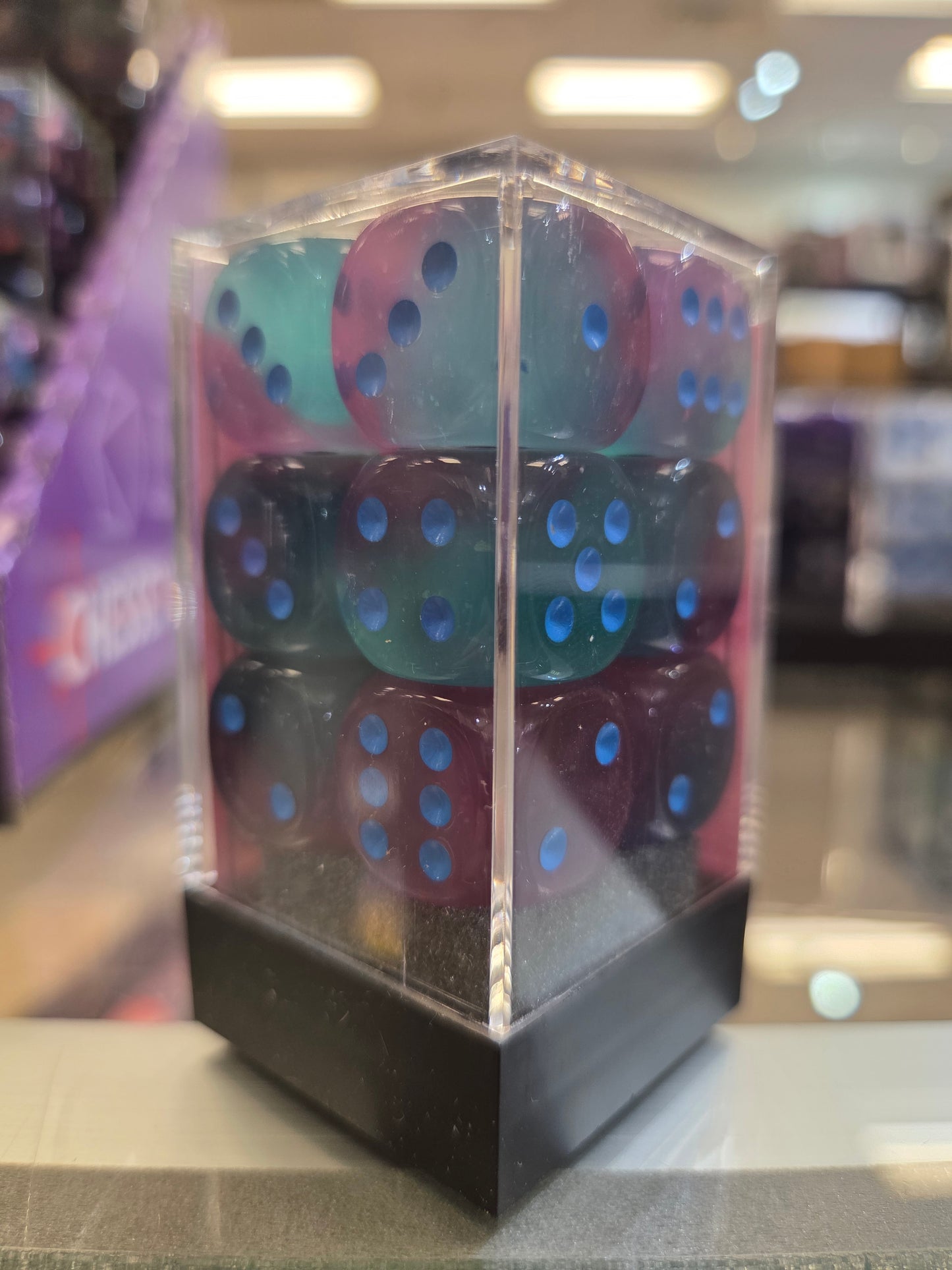 Chessex Dice GelGreen-Pink/Blue