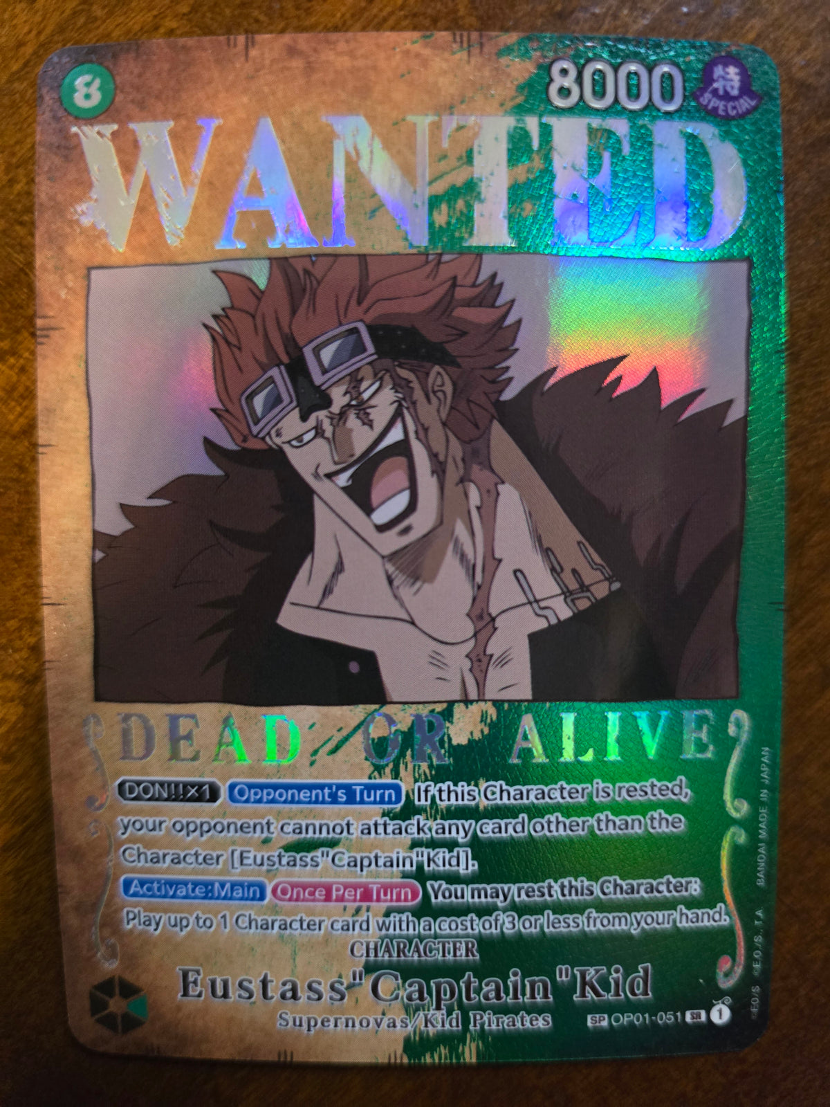 Eustass "Captain" Kid OP01-051 Foil NM