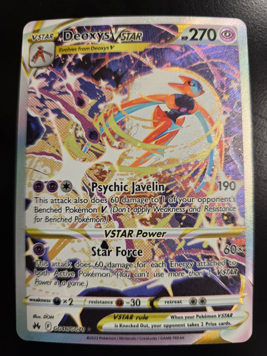Deoxys VSTAR GG46/GG70 Crown Zenith: Galarian Gallery Holofoil NM