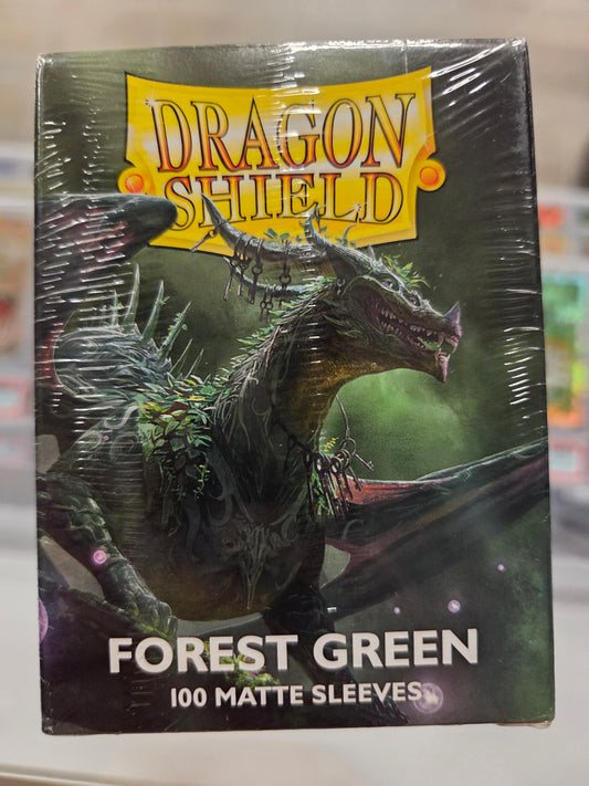 Dragon Shield 100 Card Sleeves. Color Forest Green