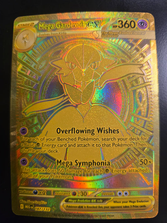 Mega Gardevoir Ex 187/132 Mega Evolution Holofoil NM