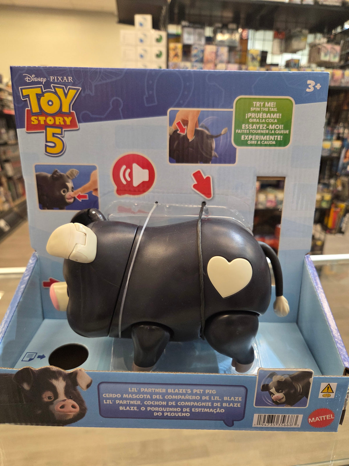 Toy Story 5 Lil' Partner Blaze's Pet Pig Interactive Toy