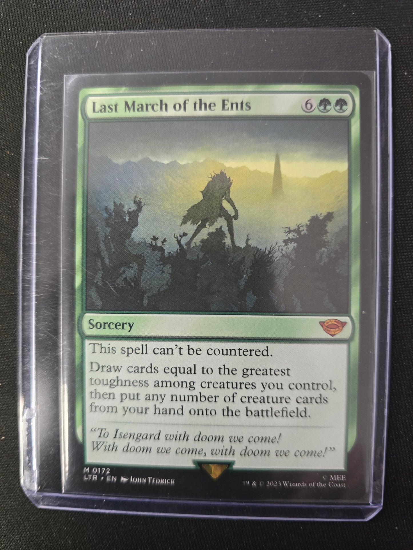 Last March Of The Ents M 0172 Universes Beyond: LOTR: TOME Normal NM