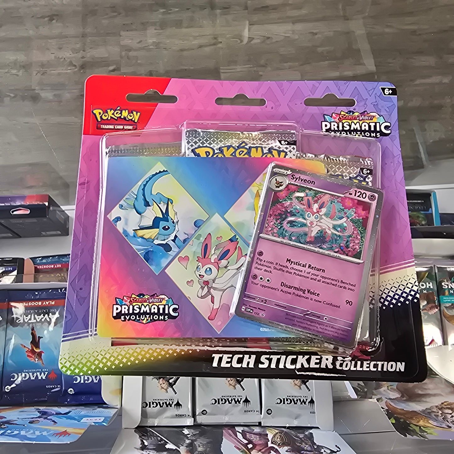 Prismatic Evolutions Tech Sticker Collection