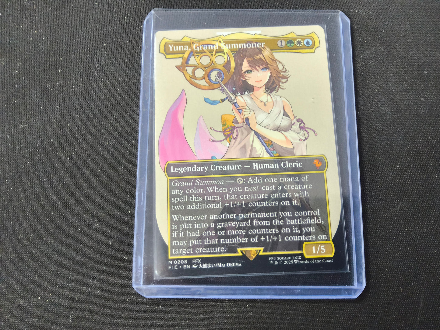 Yuna, Grand Summoner M 0208 Commander: Final Fantasy Borderless Normal NM