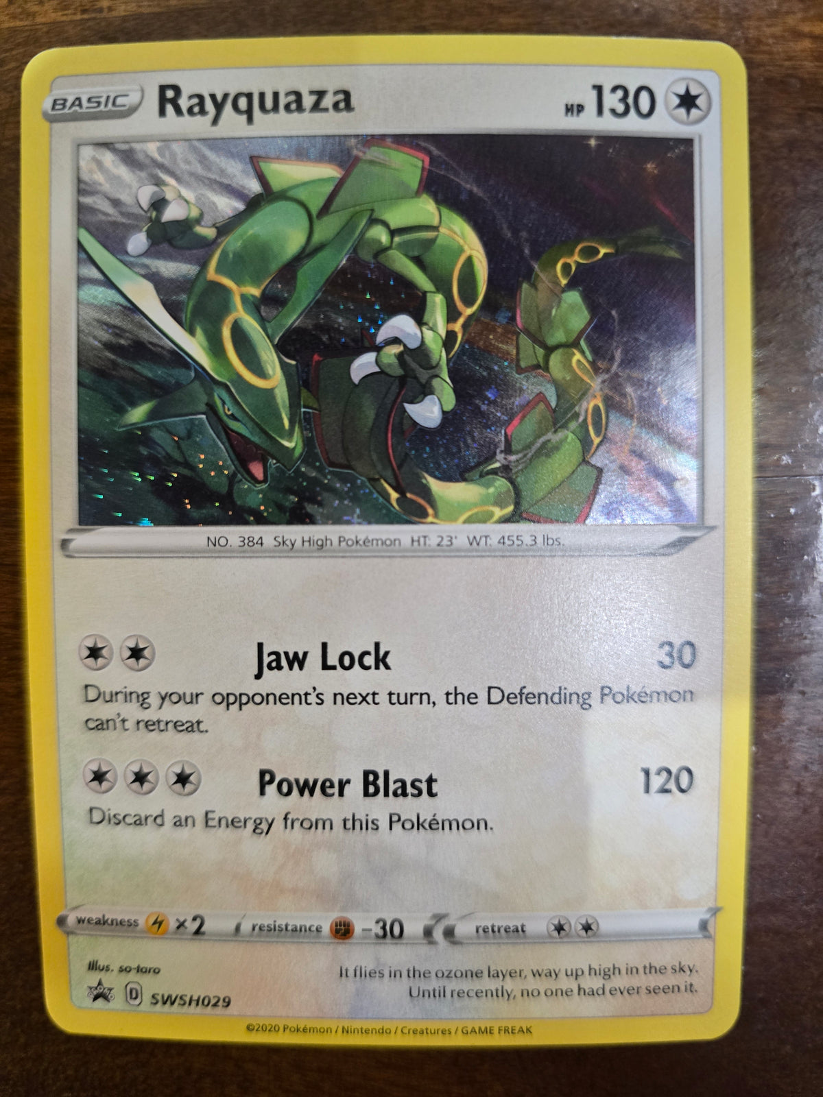 Rayquaza SWSH029 Promo Holofoil NM