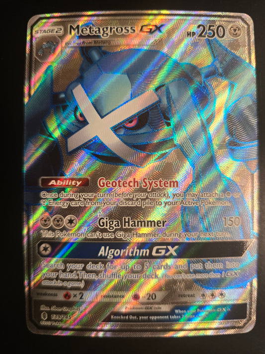 Metagross GX (Full Art) 139/145 Guardians Rising Holofoil NM