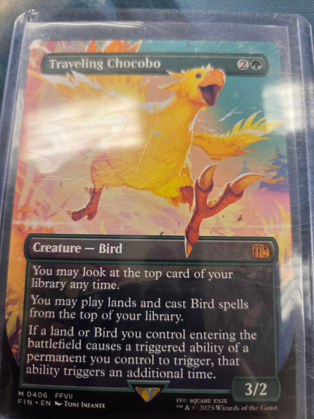 Traveling Chocobo Final Fantasy Borderless