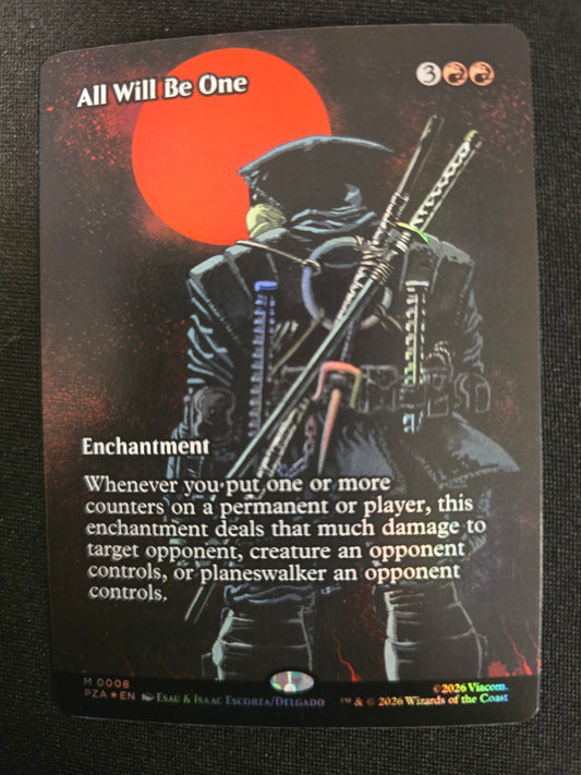 All Will Be One M 0008 TMNT Borderless Foil NM