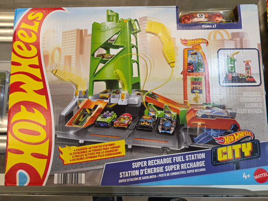 HotWheels City Super Recharge Feul Station Playset