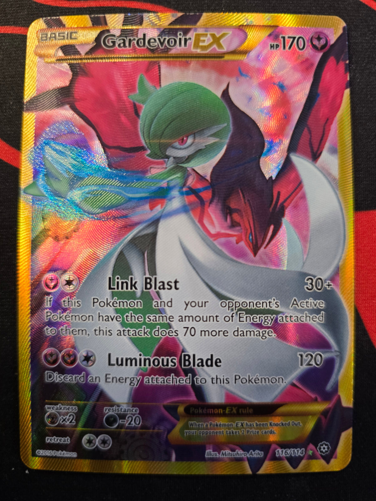 Gardevoir Ex 116/114 XY Steam Siege Secret Holofoil NM