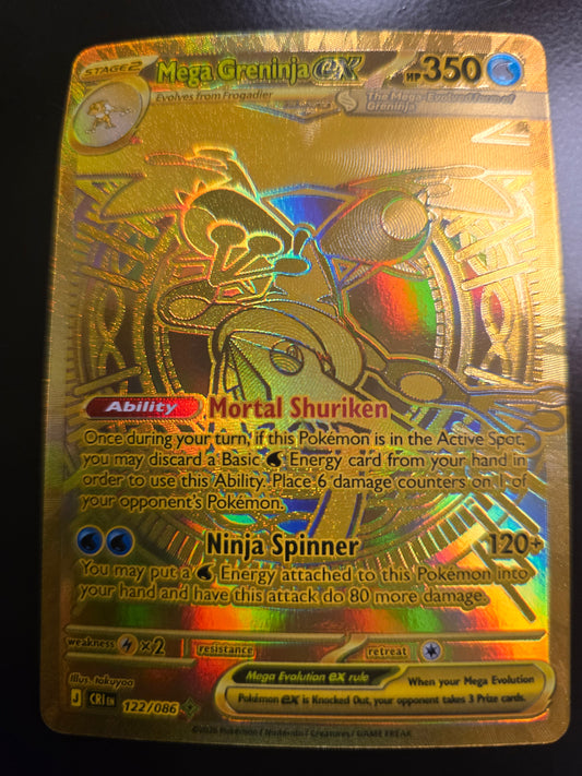 Mega Greninja Ex 122/088 Chaos Rising Holofoil NM