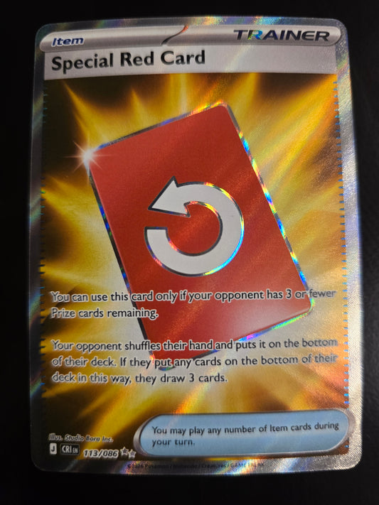 Special Red Card 113/086 Chaos Rising Holofoil NM
