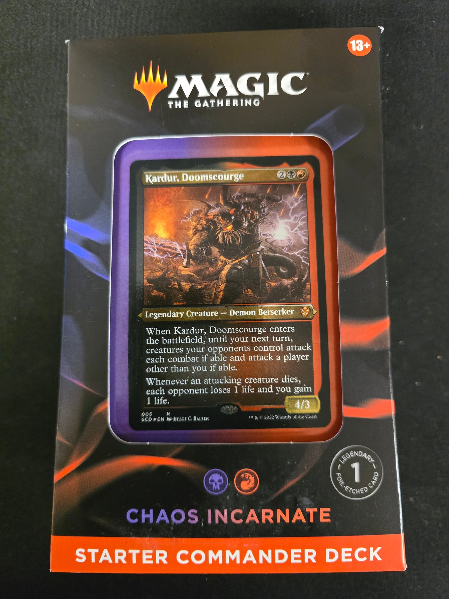 MTG Chaos Incarnate Starter Commander Deck