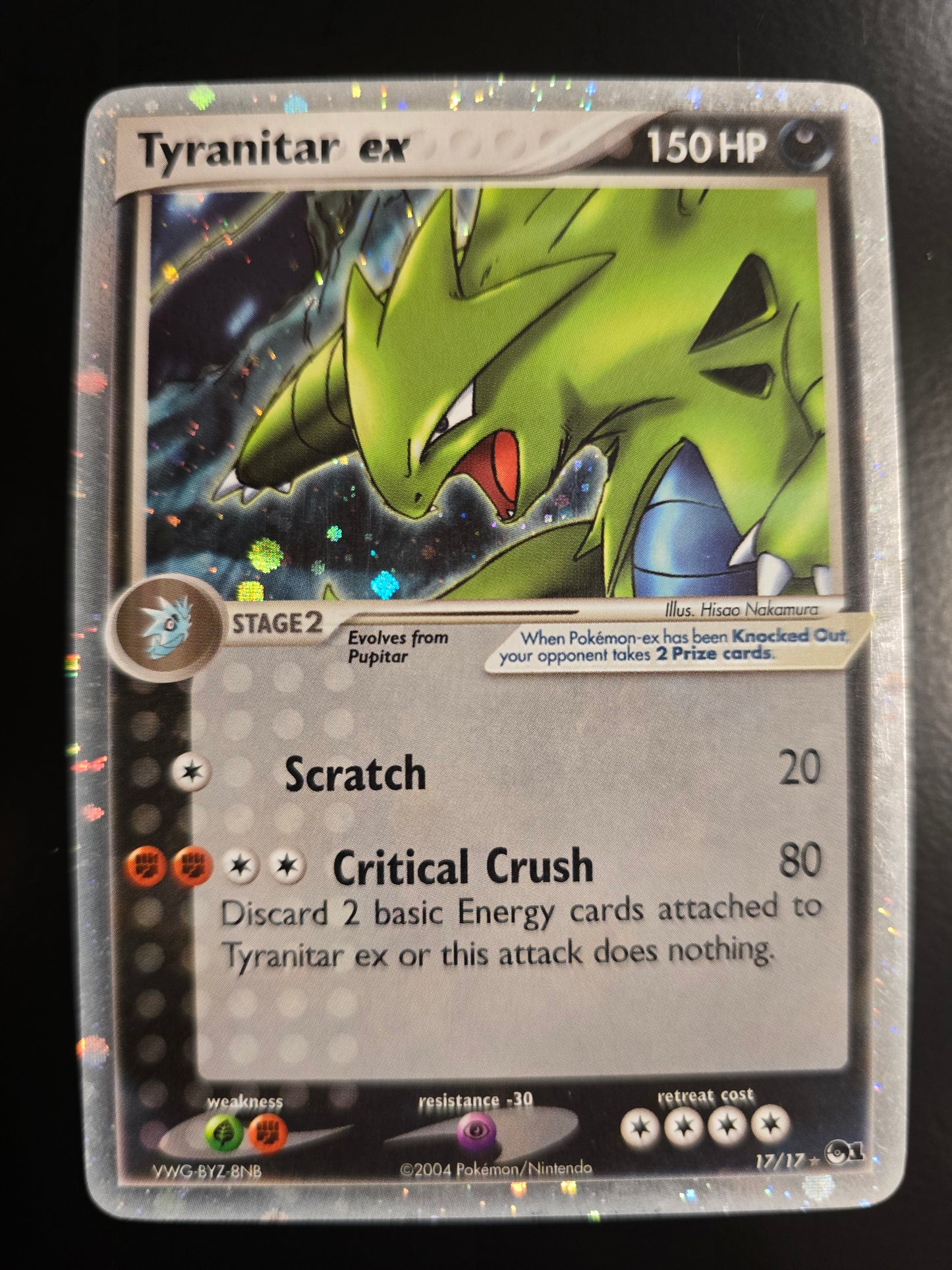 Tyranitar Ex 17/17 POP Series 1 Holofoil LP