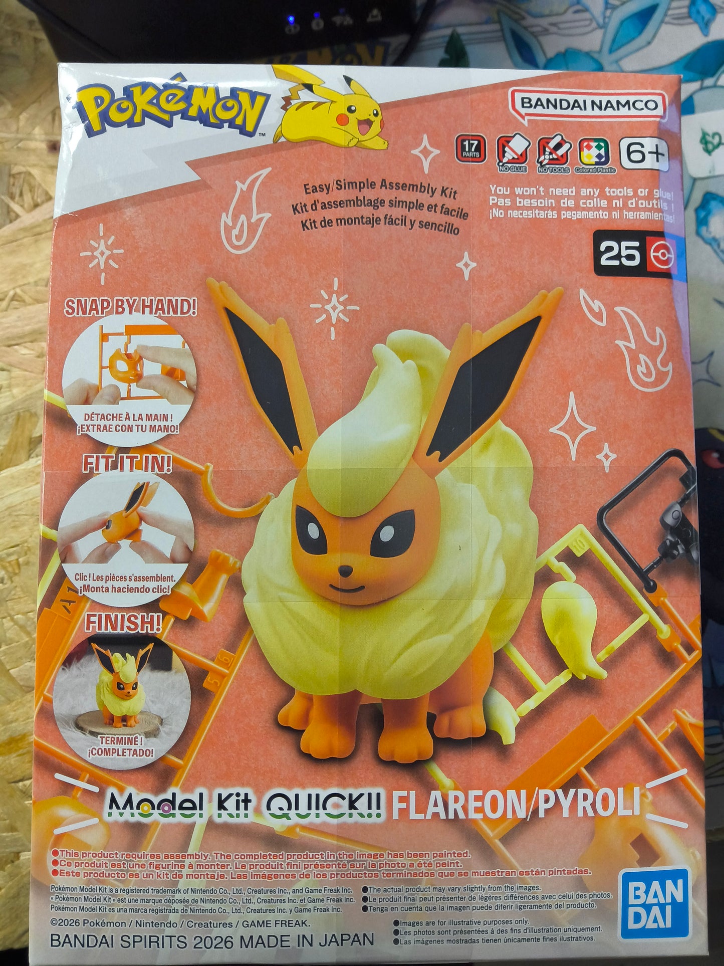 Bandai Pokémon Flareon Snap-Model Kit