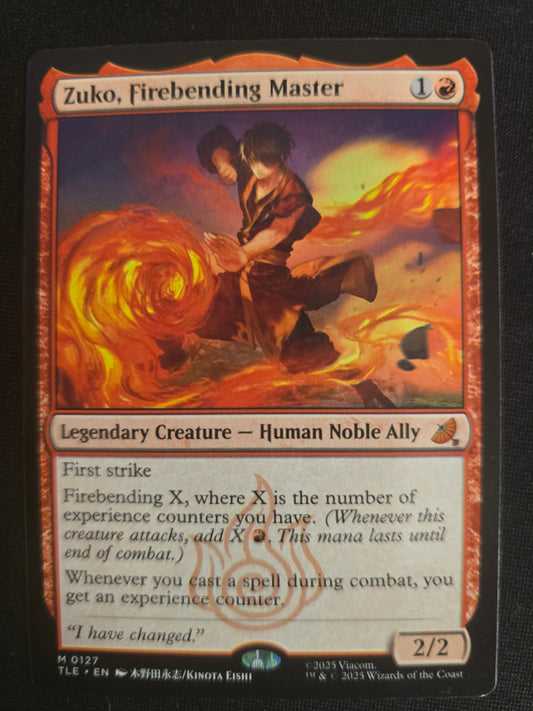 Zuko, Firebending Master M 0127 Avatar: TLA: Eternal-Legal Normal NM