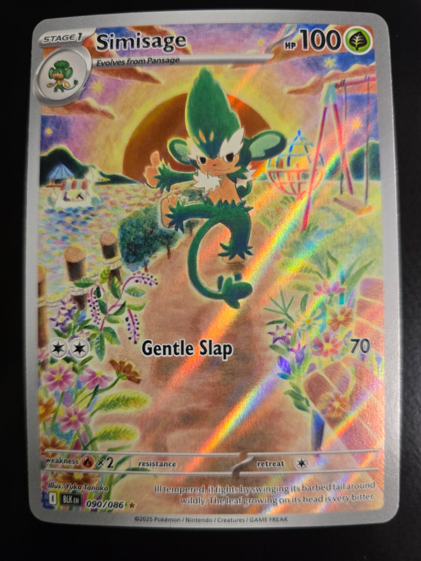 Simisage 090/086 Black Bolt Holofoil NM