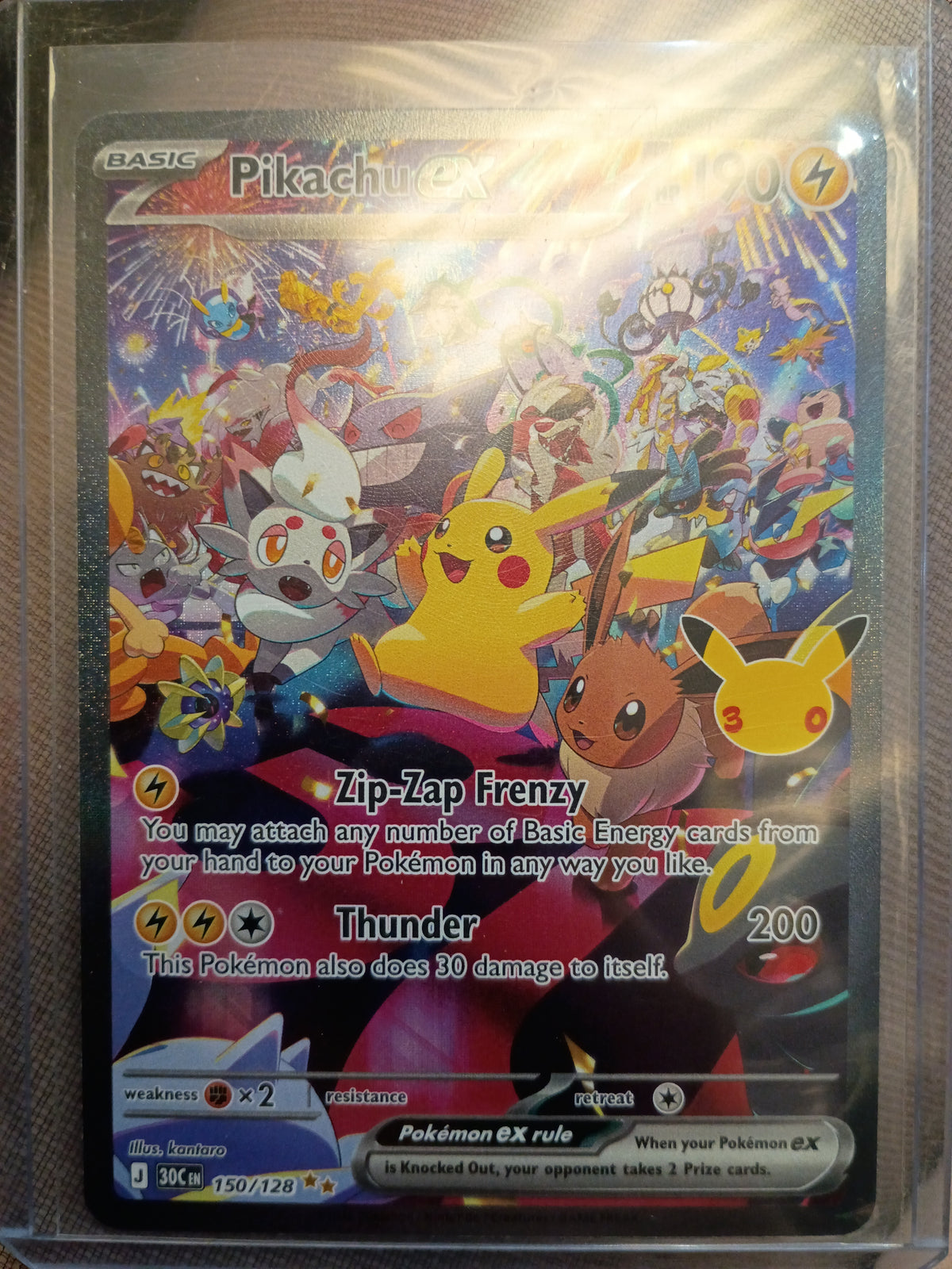 Pikachu Ex 30C En 150/128 NM