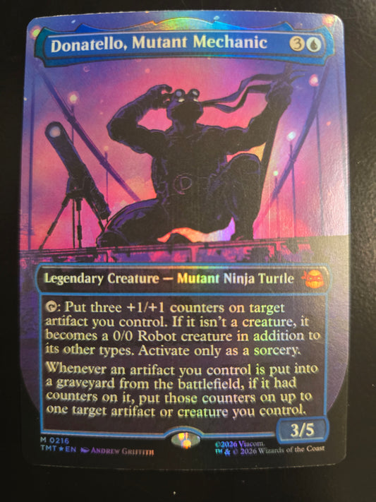 Donatello, Mutant Mechanic M 0216 TMNT Borderless Foil NM