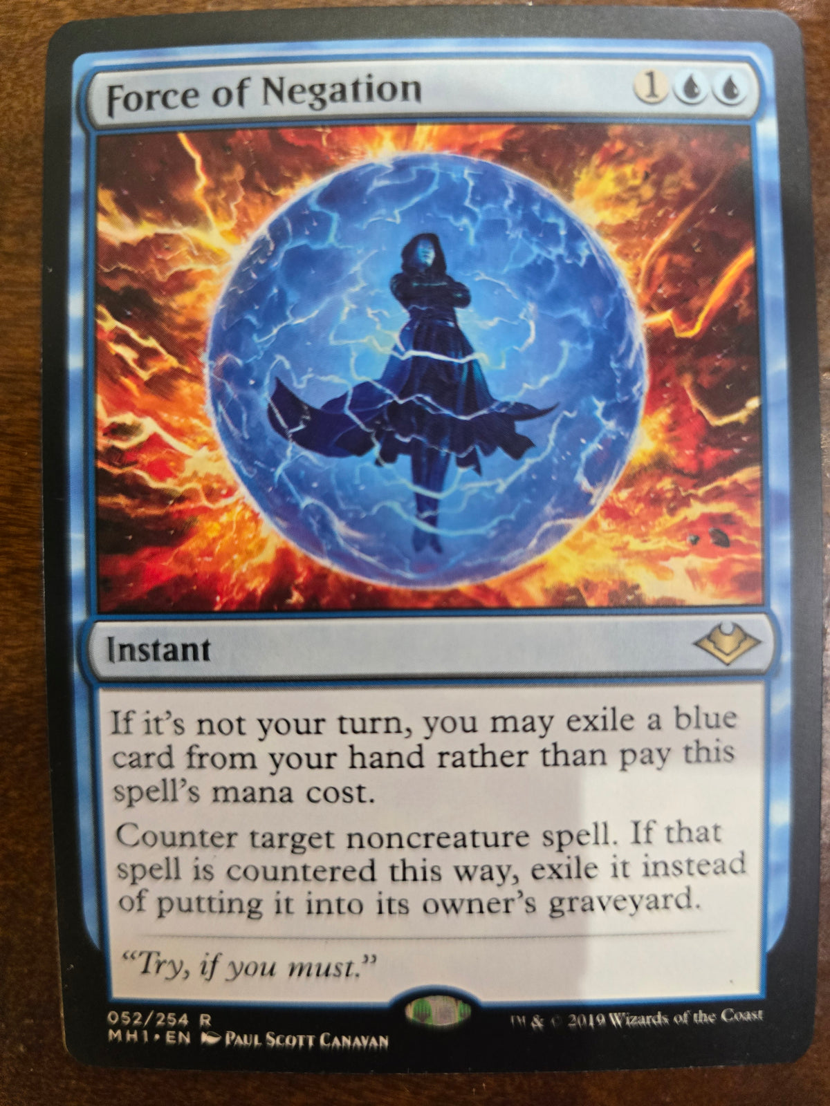 Force Of Negation 052/254 R Modern Horizons Normal NM
