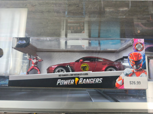 Power Rangers Red Ranger & 2009 Nissan GT-R (R35)