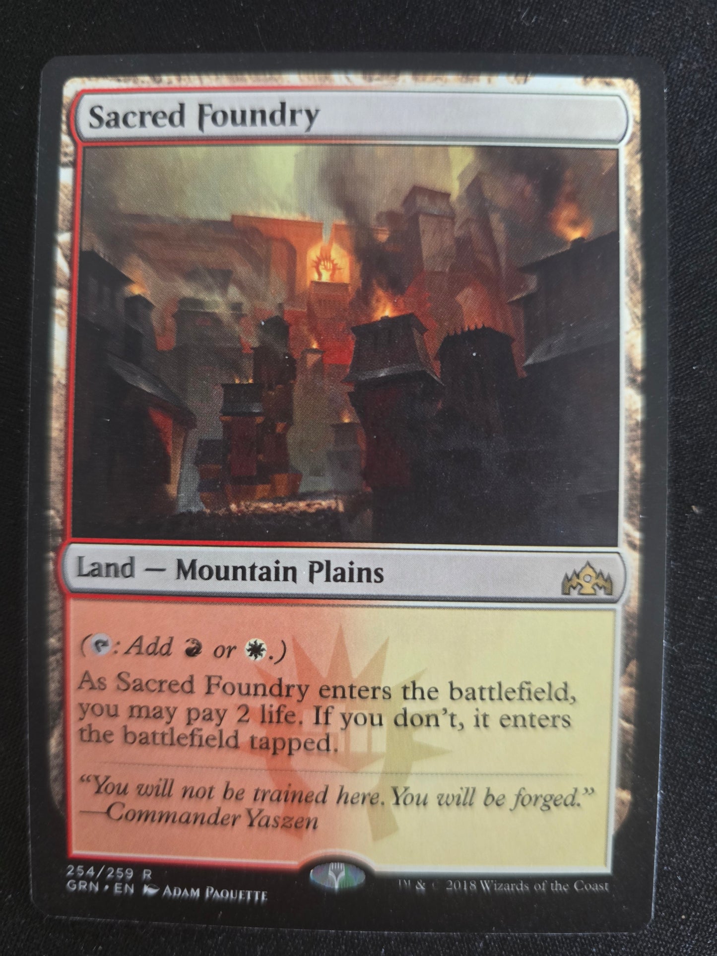 Sacred Foundry 254/256 R Guilds Of Ravnica Normal NM
