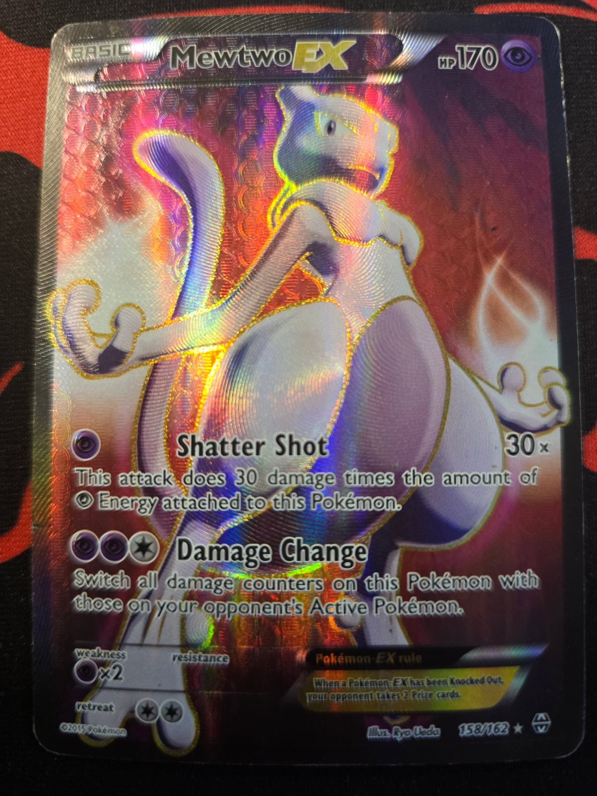 Mewtwo Ex 158/162 Full Art Holofoil HP